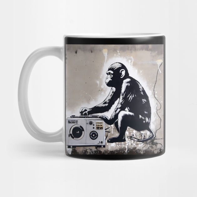 Banksy's Monkey illustration by KOTYA